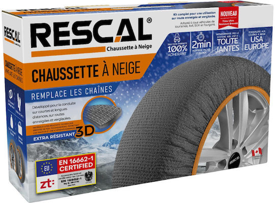 Rescal Αντιολισθητικές Χιονοκουβέρτες Medium Επιβατικού Αυτοκινήτου 2τμχ