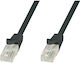 Techly U/UTP Cat.6 Ethernet Network Cable 5m Black