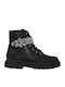 Stella Stellina Anatomical Leather Kids Boots with Laces Black