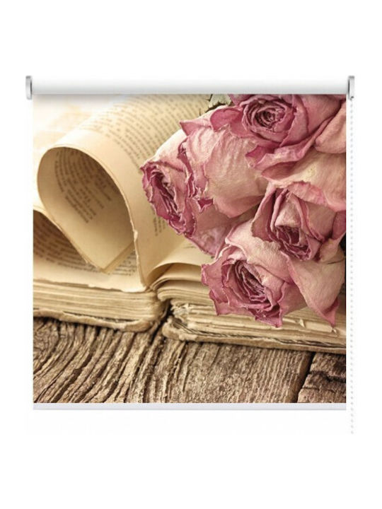 Houseart Ρόλερ Σκίασης Μαραμένα Τριαντάφυλλα Partieller Blackout Rosa Π120xΥ80cm RL-IG-11-00-217