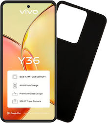 Volte-Tel Umschlag Rückseite Silikon Schwarz (VIVO Y36 (VOLTE-TEL))