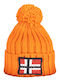 Squola Nautica Italiana Beanie Unisex Beanie Gestrickt in Orange Farbe