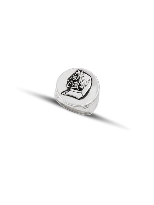 Hillas Men's Silver Ring