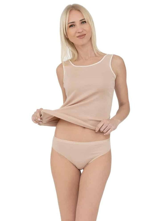 Nina Club Cotton Women's Slip 3Pack Beige