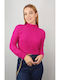 Toi&Moi Women's Long Sleeve Sweater Fuchsia