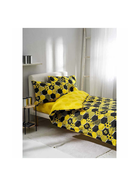 Vesta Home Kids Sheets Set Cotton Aris Yellow 170x260cm
