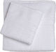Set 3 Hotel Bathroom Towels 140x70 cm 600gsm White