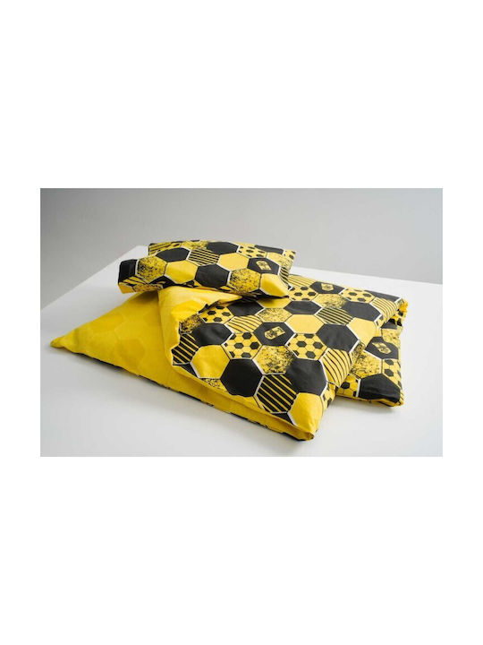 Vesta Home Set Kids Duvet Cover Single with Pillowcase Yellow 170x240cm