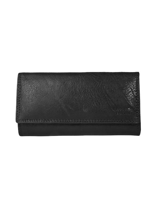 Leonardo Verrelli Leather Women's Wallet with RFID Black