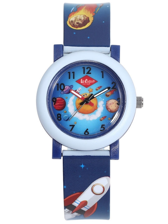 Lee Cooper Kinder-Analoguhr mit Kautschuk/Plastikarmband Mehrfarbig