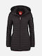 Mollecule Short Women's Puffer Jacket for Winter Black