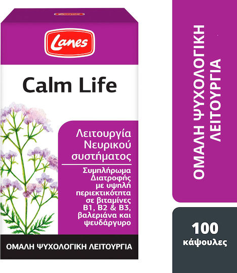 Lanes Calm Life Supliment Pentru Stres 100 Capsule Valeriană