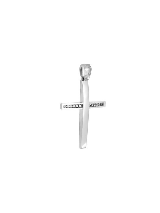 Daskalakis Women's White Gold Cross 14K