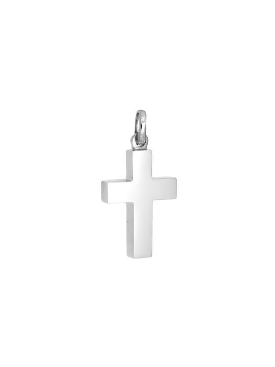 Daskalakis Men's White Gold Cross 14K