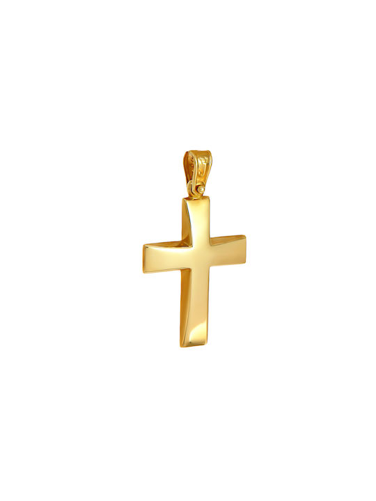 Daskalakis Herren Gold Kreuz 14K