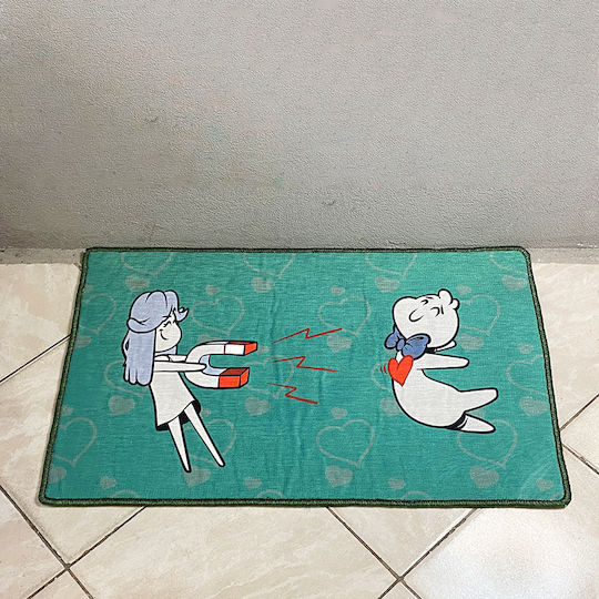 Πατάκι Εισόδου Love at First Sight Πράσινο 50x60εκ. 5396892 Πράσινα