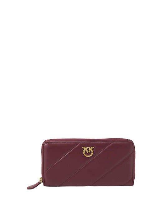 Pinko Ryder Large Leather Women's Wallet Burgundy