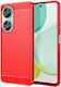 Mad Mask Brushed TPU Carbon Back Cover Σιλικόνης Κόκκινο (Huawei Nova 11i)