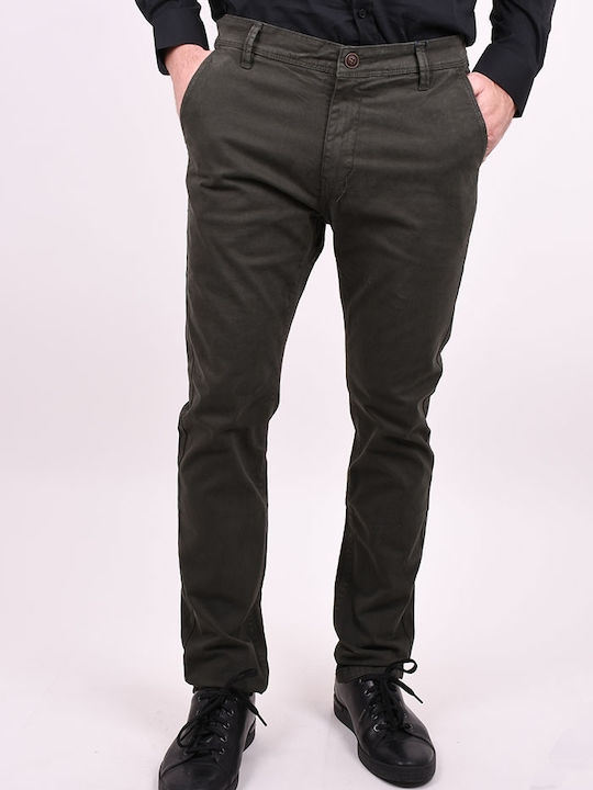 Dsplay Men's Trousers Chino Khaki