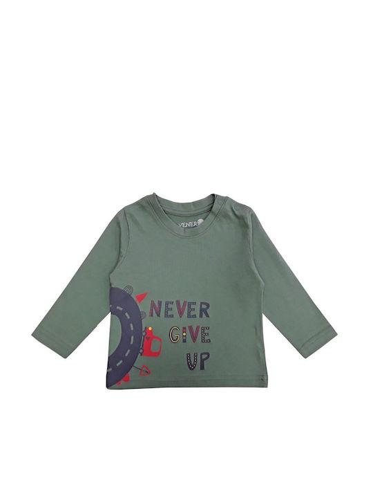 Venere Kids Blouse Long Sleeve Dark Green