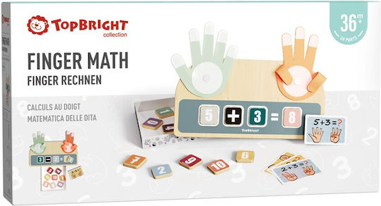 Top Bright Finger Math Образователна Игра Образователни от Дърво за 3+ години Години