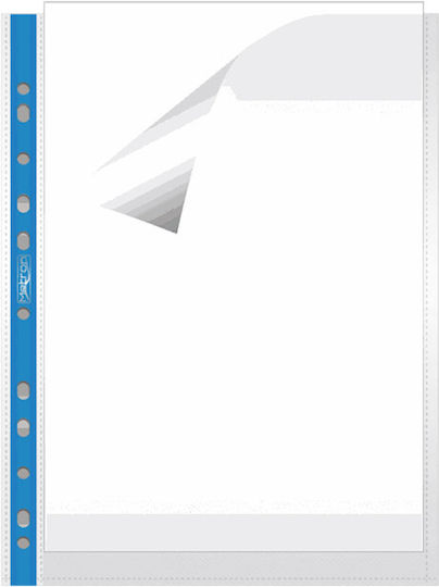 Metron Plastic Sleeves for Documents A4 with Holes and Reinforcement 100pcs