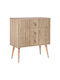 Soho Wooden Chest of Drawers with 3 Drawers Sonoma 80x40x90cm