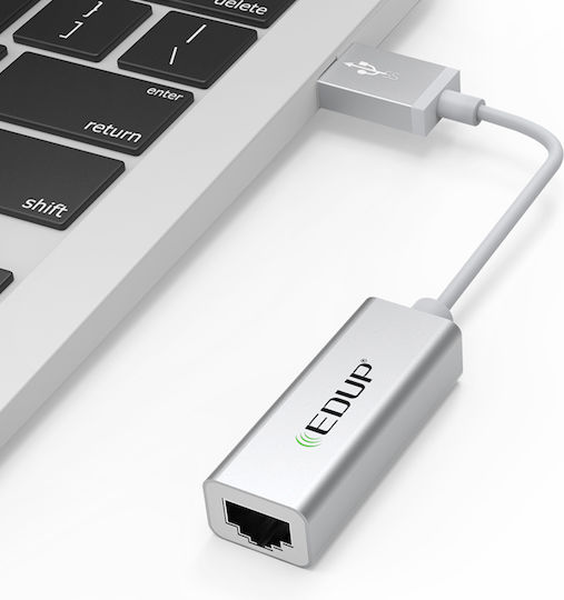 EDUP EP-9611 USB Netzwerkadapter USB-C mit Verkabelter Verbindung Gigabit Ethernet