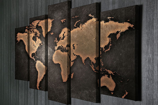 24Mall Fivefold Painting on Canvas 105x70cm
