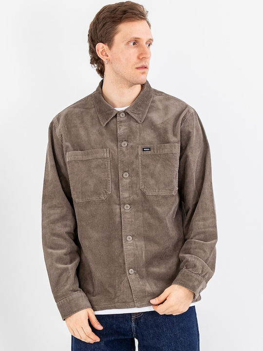 Μακρυμάνικo Κοτλέ Overshirt Mushroom