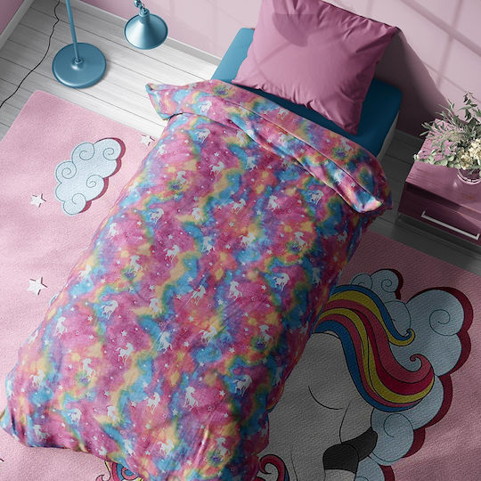 Dimcol Κουβέρτα Fleece Φωσφορίζουσα Pink 160x220εκ.