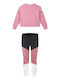 Energiers Kids Set with Leggings Winter 2pcs Pink Φούτερ