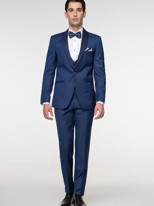 Fragosto Men's Suit Curious Blue