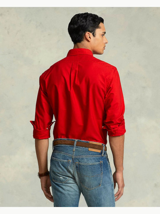 Ralph Lauren Men's Shirt Long-sleeved Red