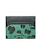 7.Dots Δερμάτινο Ανδρικό Πορτοφόλι Καρτών με RFID Πράσινο