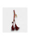 Artifact Handmade Hanging Lucky Charm Horseshoe Red made of Metal 7x30cm 1pcs