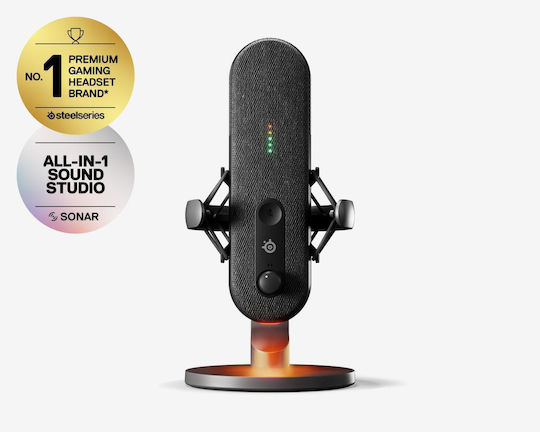 SteelSeries ALIAS Πυκνωτικό Μικρόφωνο με USB Type-C Επιτραπέζιο