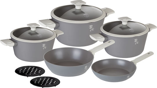 Berlinger Haus Cookware Set from Cast Aluminum Aspen Collection with Stone Coating 5 Pieces