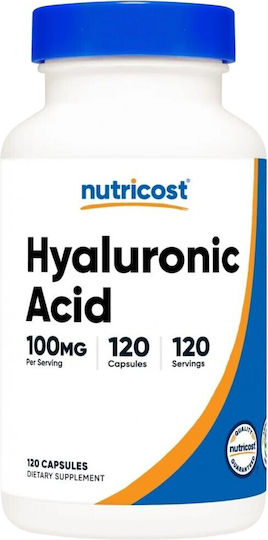 Nutricost Хиалуронова Киселина 100мг Добавка За Здрава Кожа 120 Капсули