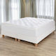 Aigaion Protective Cover King Size with Skirt Fitted Eco 5 White 180x200cm