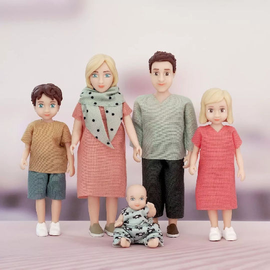 Familia Charlie Set păpuși pentru căsuță de păpuși