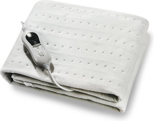 Alfa Care Power Heat Single Electric Blanket Washable with Timer White 60W 80x150cm