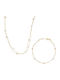Kiriakos Gofas Set with Necklace & Bracelet from Gold 14K