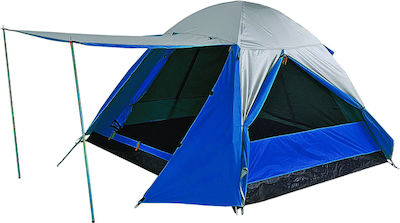 Camping Plus by Terra Celeste Σκηνή Camping Igloo Μπλε με Διπλό Πανί 4 Εποχών για 4 Άτομα 290x250x165εκ.