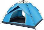 YB3008 Campingzelt Iglu Blau für 3 Personen 200x200x140cm.