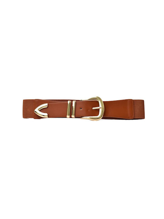 Potre Elastic Women's Belt Tabac Brown