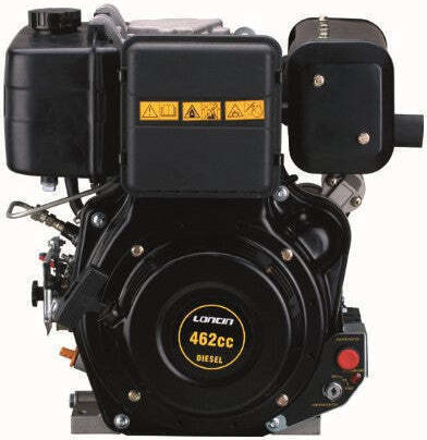 Loncin D 460 Diesel Engine 462cc 10.2hp Horizontal Axis with Keyway and Starter