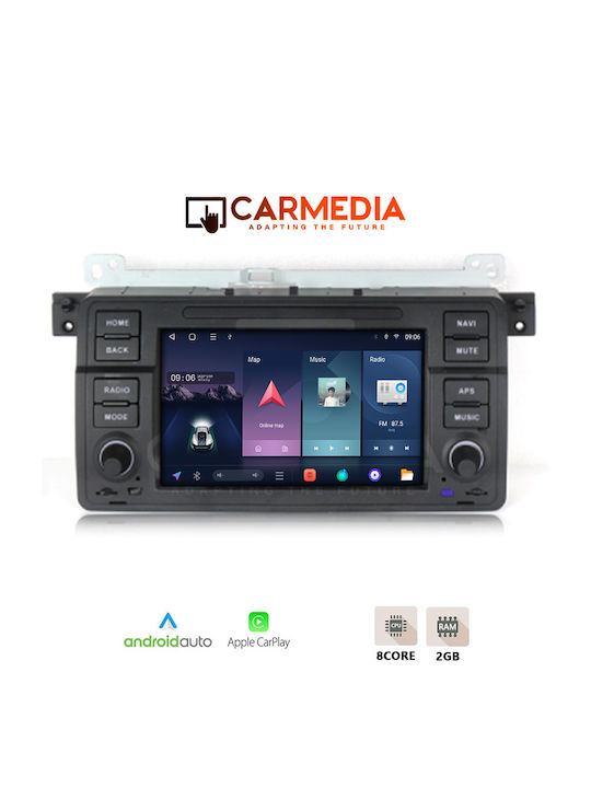Sistem Audio Auto pentru BMW Serie 3 (E46) 1998-2005 (Bluetooth/USB/WiFi/GPS/Apple-Carplay/Android-Auto) cu Ecran Tactil 7"