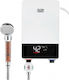 Flow 7000 + Ionic Power Shower Set Wall Mounted Electric Single-Phase Instant Water Heater for Bathroom / Kitchen 7kW