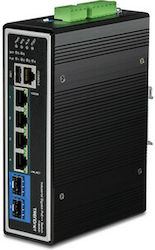 Trendnet TI-BG62I Verwaltet L2 PoE++ Switch mit 4 Ports Gigabit (1Gbps) Ethernet und 2 SFP Ports